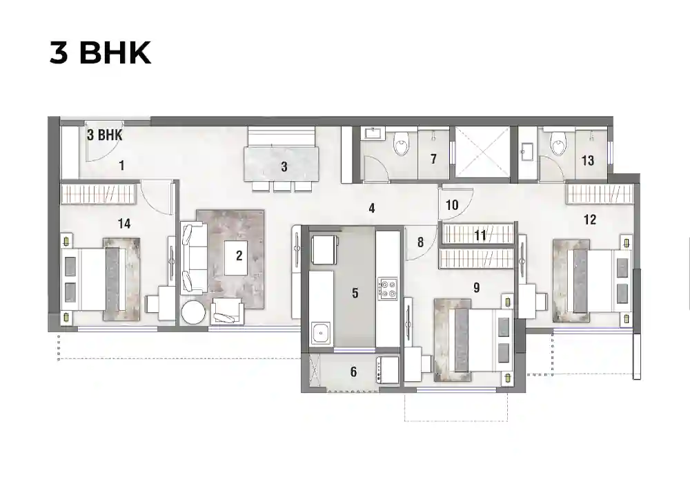 3 BHK